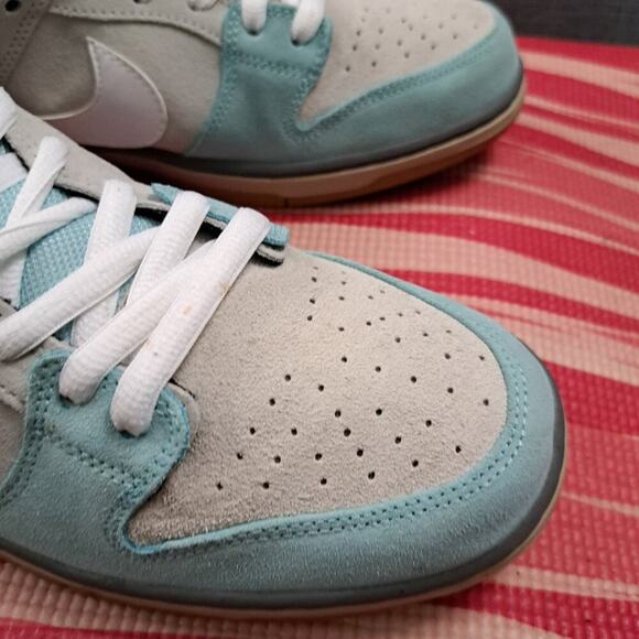 Nike SB Dunk Low Pro 304292-410 2014 Gulf Of Mexico Size 12 Men Glacier Ice/Whit - Picture 8 of 15